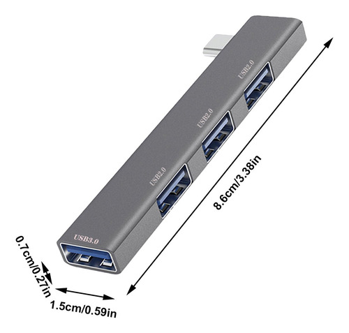Concentrador Usb 3.0 Concentrador Usb Adaptador Usb De 4 Pue
