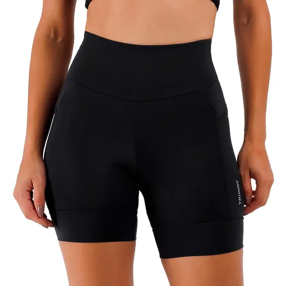 Short De Corrida Feminino Compressão Com Bolsos Triway