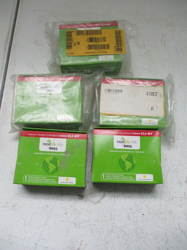 Lot Of 5 New Nextlife By Dell Cli 8y Canon Ink Cartridge Ggq