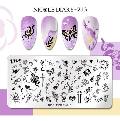 Placa De Stamping 213 Nicole Diary