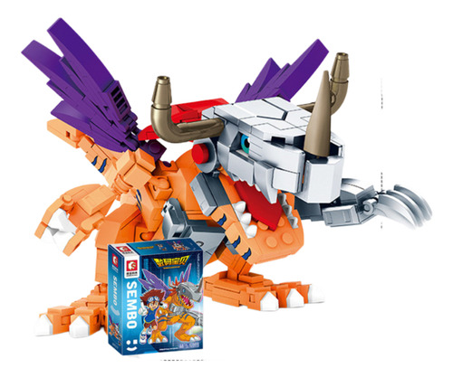 Bloques De Construcción Digimon Metalgreimon Y Otros Cantidad De Piezas 458