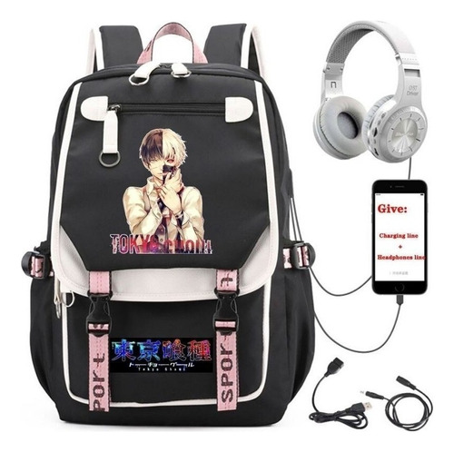 Mochila De Anime Tokyo Ghoul Mochila Escolar Mochila Regazo