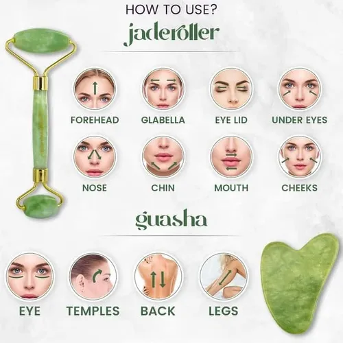Rodillo masaje facial jade hotsell