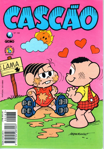 Cascão N° 183 - 36 Páginas - Em Português - Editora Globo - Formato 13 X 19 - Capa Mole - 1994 - Bonellihq Cx177 E23
