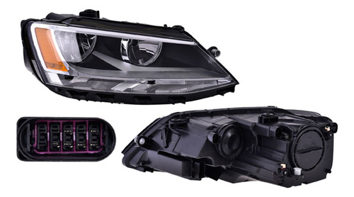 Faro P- Jetta P/2 1/4 S/luz Dia P/2 Focos S/foco Der 2017