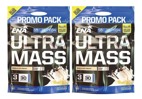 Ultra Mass Ena 2 X 3 Kg Ganador Promo Pack 