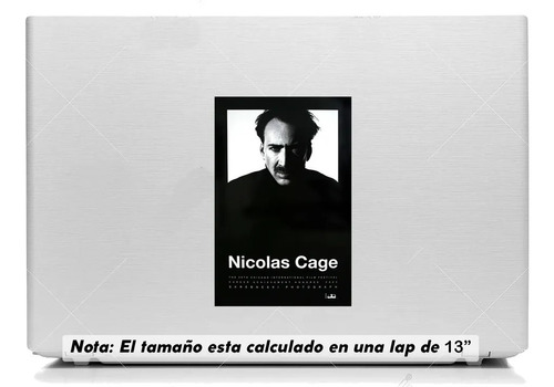 Vinil Sticker Laptop 13 PuLG. Nicolas Cage Modld0073