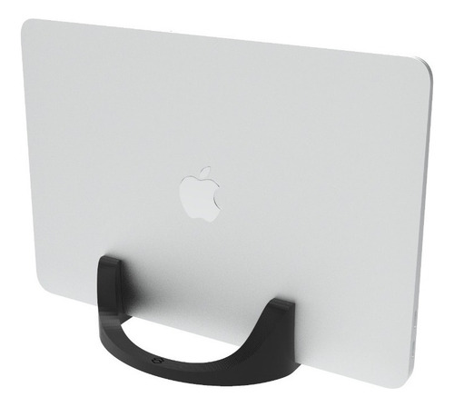 Soporte vertical para computadora portátil de escritorio de 2,5 cm, negro