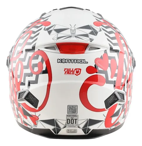 Casco Integral Kontrol M61 Certificado Original Doble Visor