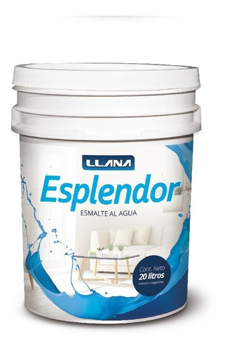 Esmalte Satinado Blanco Al Agua - 4lt