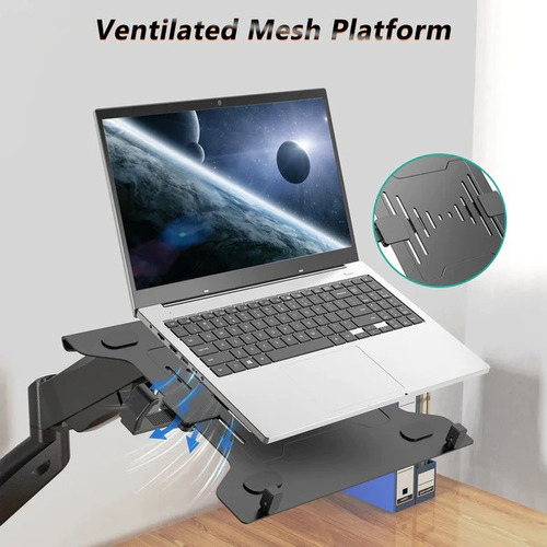 Bandeja Base Notebook Adaptable Universal Para Brazo Soporte