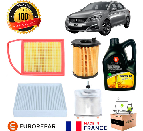 Kit Filtros Para Peugeot 301 1.6 Dv6dt 2013 2017