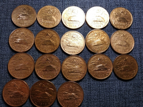 Lote Monedas 20 Centavos Pirámide, ( 18 Piezas ) Dif. Años