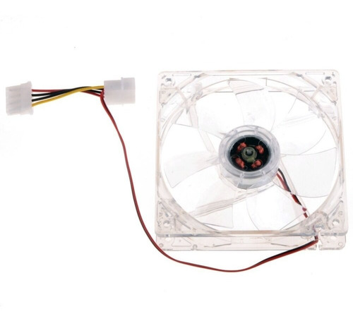 Ventilador Transparente Para Pc, 12 V, 8 Cm Conector 4 Pines