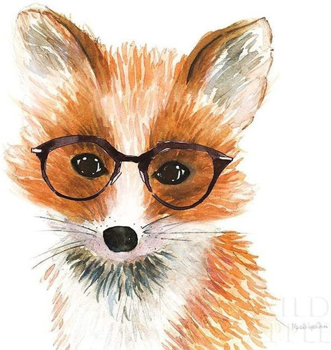 Posterazzi Pdx64167small Fox In Glasses Mercedes López Charr