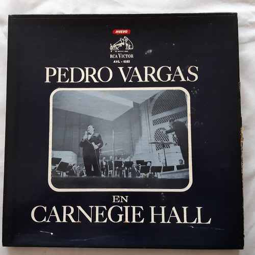 Pedro Vargas En Carnegie Hall 1964 / Caja Disco 3 Vinilos