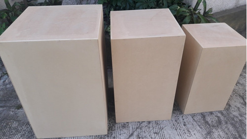 Mesa Candy Cubo Sin Pintar En Mdf Medida 85 X 50 X 50 X Unid