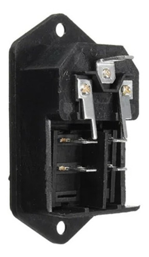 Módulo Entrada Iec320 C14 Con Interruptor Ac 120v 250v 10a Color Negro