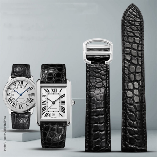 Correa De Reloj De Mujer Con Pulsera De Cuero Genuino De