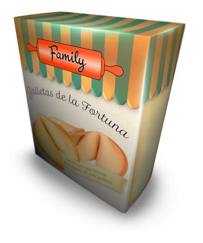 10 Cajas Galletas De La Fortuna X12 Uni. Marca Family