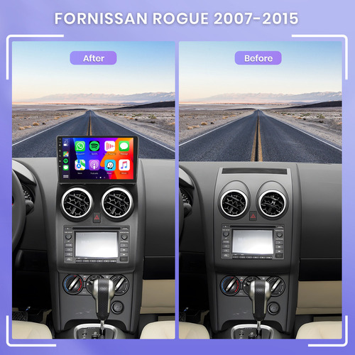 Zk Estéreo De Coche Android 9 Para Nissan Rogue 2007-2015