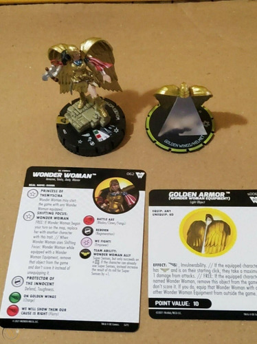 Heroclix Wonder Woman #062 W/golden Armor #s006