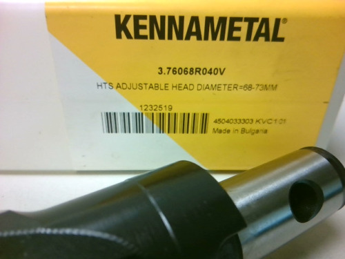 Kennametal Hts Dft Indexable Pilot Drill Head 3.76068r04 Ssh