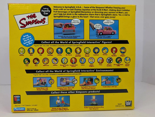 Figura Homero Carro De La Familia Los Simpsons Playmates (Usado)