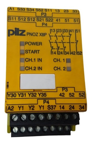 777760 Pilz Safety Relay Pnoz X8p 24 Vdc 3n/o 2n/c 2so