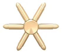 Comprar Diy 6 Bala Bronce Tri Fidget Mano Spinner Edc Foco Dedo Jugu