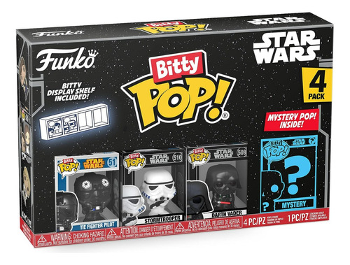 Funko Bitty Pop!: Star Wars: Darth Vader, Stormtrooper X 4