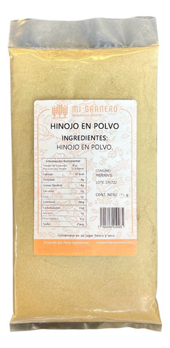 Hinojo Molido En Polvo 1 Kilo