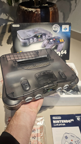 Console Nintendo 64 Clear Black N64 Raro Completo (Usado)