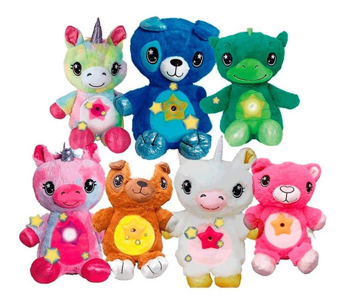 Imagen 2 de 4 de Peluche Proyector De Estrellas Star Belly Dream Unicornios