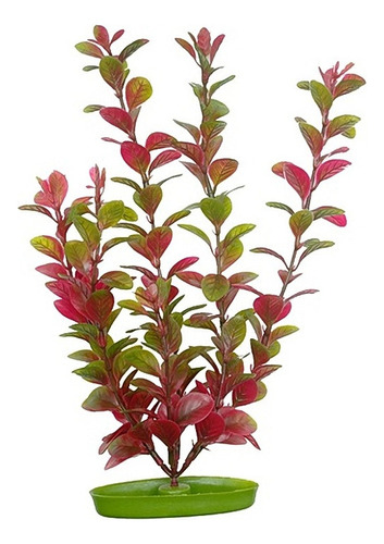 Accesorios Para Acuario - Planta Plastico Red Ludwigia 20 Cm