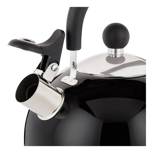 Tetera Silbadora Friends Acero Inoxidable 2.5 L Negro
