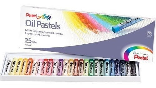 Giz Pastel Oleoso 25 Cores - Pentel Frete Grátis!!!