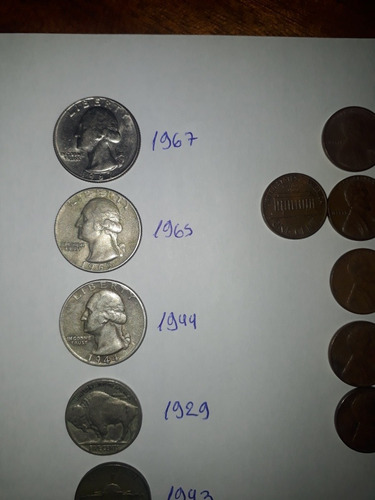 Lote Moedas Americanas Antigas Para Coleção (Usado)