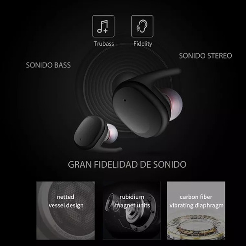 Imagen 4 de 4 de Audífonos Bluetooth Sport-g Twins Inalámbricos AirPods