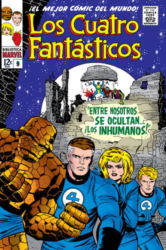 Bibm36 Cuatro Fantasticos 9 1965-66, De Jack Kirby. Editorial Panini Comics En Español