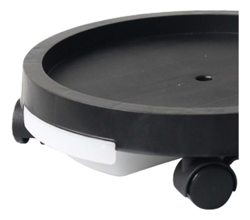 Soporte Rodante Para En Maceta Con Ruedas, Negro 29,3 Cm.