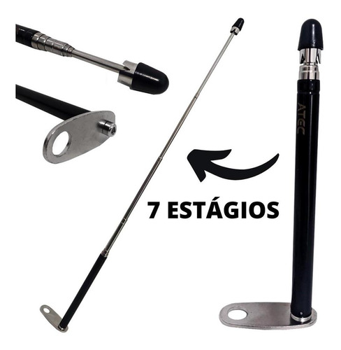 Antena Corta Pipa 6 Estagios M6a Nmax/citycon/lead/bmw/cg/