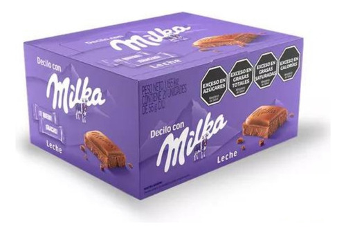 Chocolate Con Leche Milka X 21 Unidades
