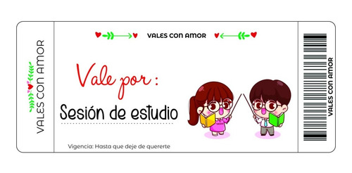 Cupones De Pareja: Talón De Vales Canjeables