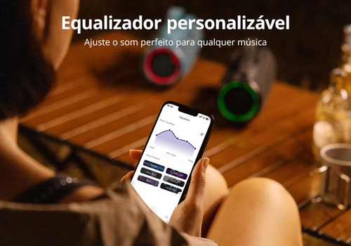 Caixa De Som Portátil Tronsmart Mirtune S100 50w Ipx7 Bt5.3 Preto