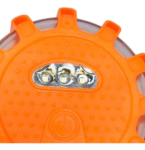 3 Led Para Carretera, Luz De Advertencia Naranja