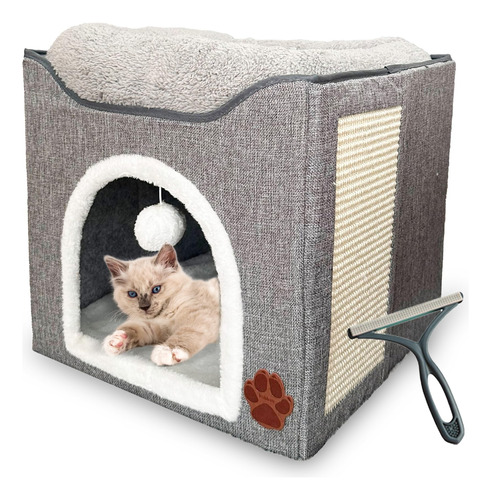 Kubban Cat House - Camas Para Gatos De Interior  Cueva Gran