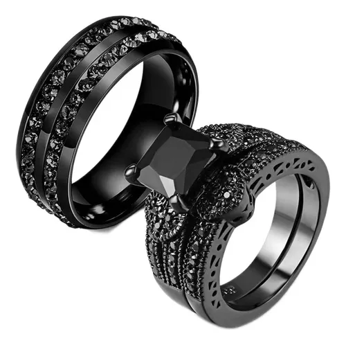 Anillos oro online negro mujer