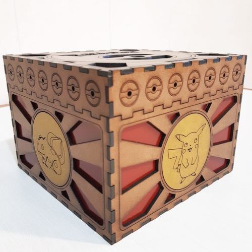 Caixa Porta Cartas Pokémon Para 600 Cards / Deck / Case