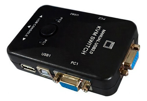 Switch Kvm Global Kvm21ua Com Usb 2.0 Com 2 Saidas Vga